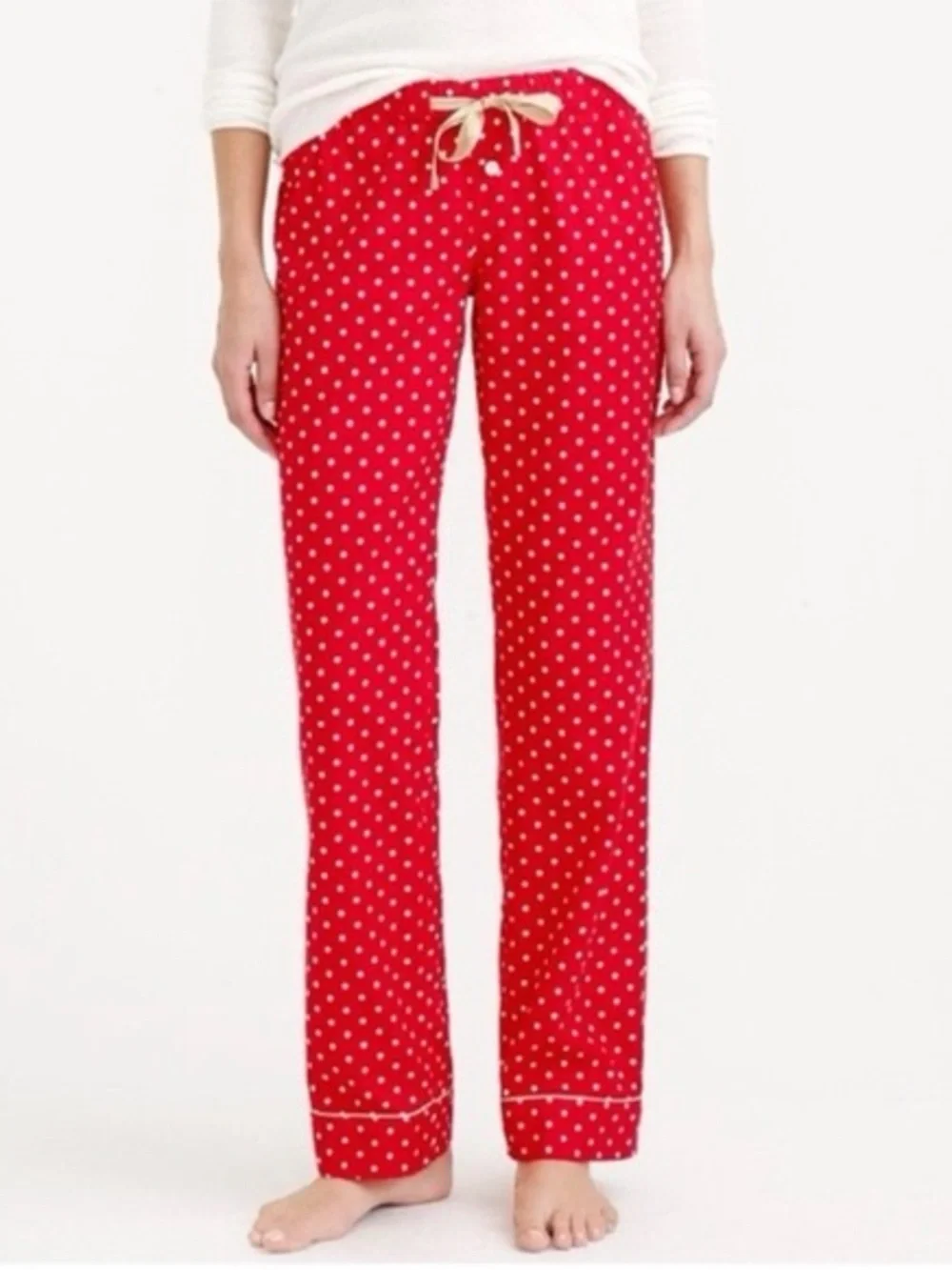 J.Crew Red Polka Dot Pajama Pants